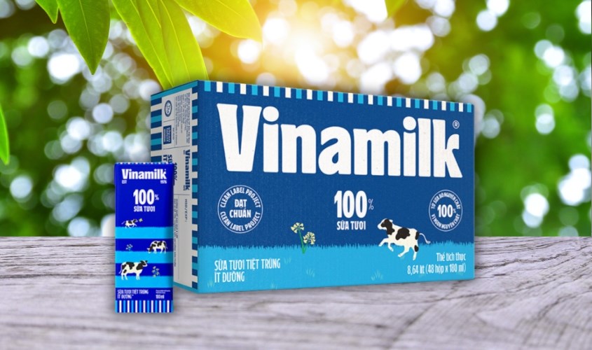 Thùng 48 hộp sữa tươi tiệt trùng Vinamilk ít đường 180 ml (từ 1 tuổi)