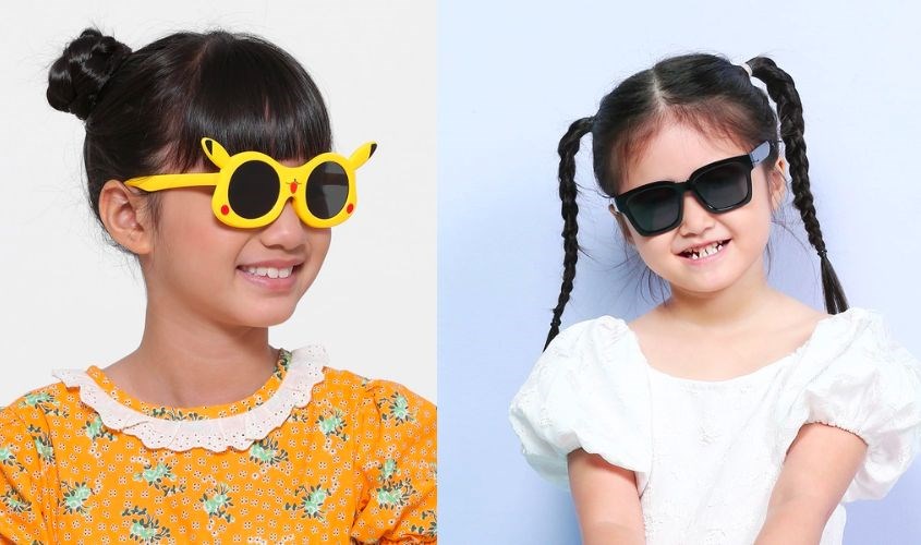 Mắt kính thời trang Trẻ em SMILE KID BD8129-01 và Mắt kính thời trang Trẻ em Kitten T1656-C13