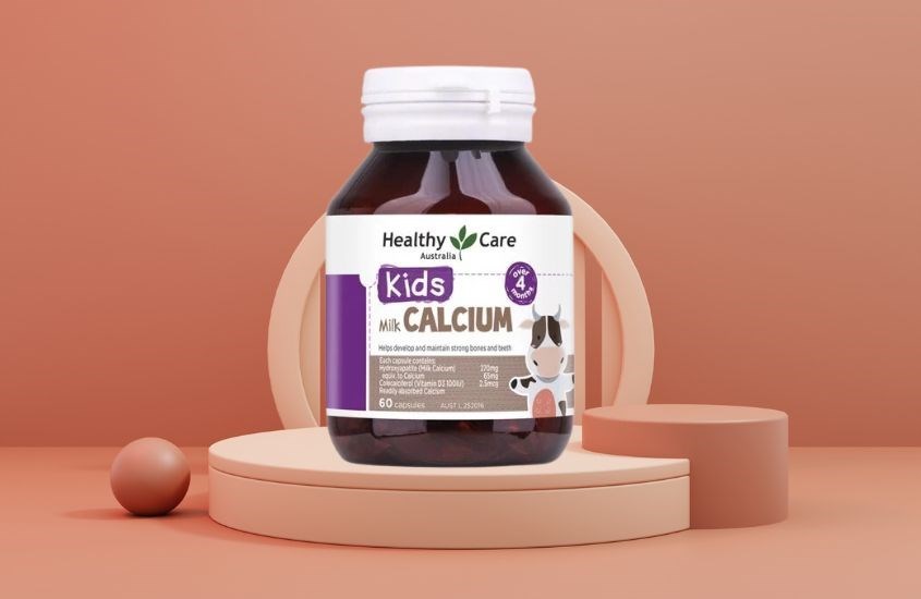 Viên uống Healthy Care Kids Milk Calcium hỗ trợ xương và răng chắc khỏe 60 viên (từ 4 tháng) Viên uống Healthy Care Kids Milk Calcium hỗ trợ xương và răng chắc khỏe 60 viên (từ 4 tháng)
