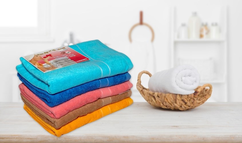 Khăn tắm cotton KACHOOBABY 70x140 cm - Màu ngẫu nhiên