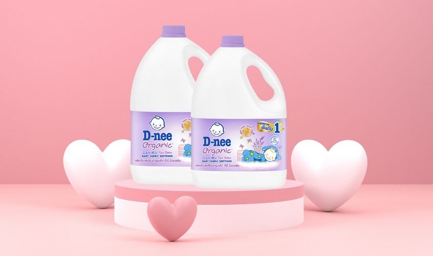 Nước xả quần áo cho bé D-nee Tím hương trái cây can 2.8 lít - Giao bao bì ngẫu nhiên