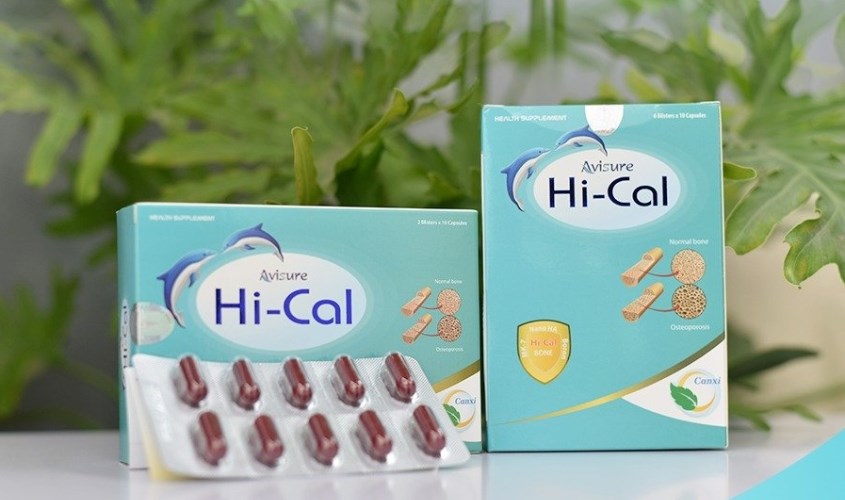 Viên uống Avisure Hi-Cal hỗ trợ xương răng chắc khỏe 60 viên (từ 6 tuổi)
