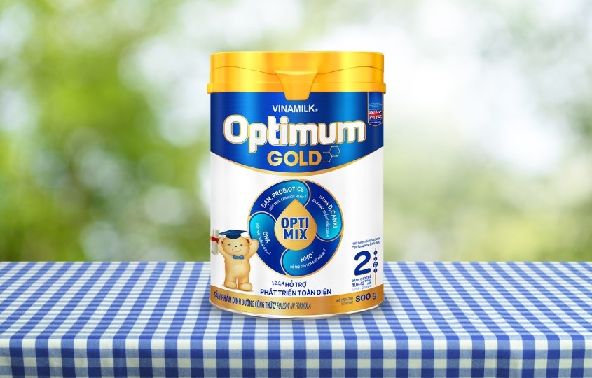Sữa bột Vinamilk Optimum Gold số 2 800g (6 - 12 tháng)