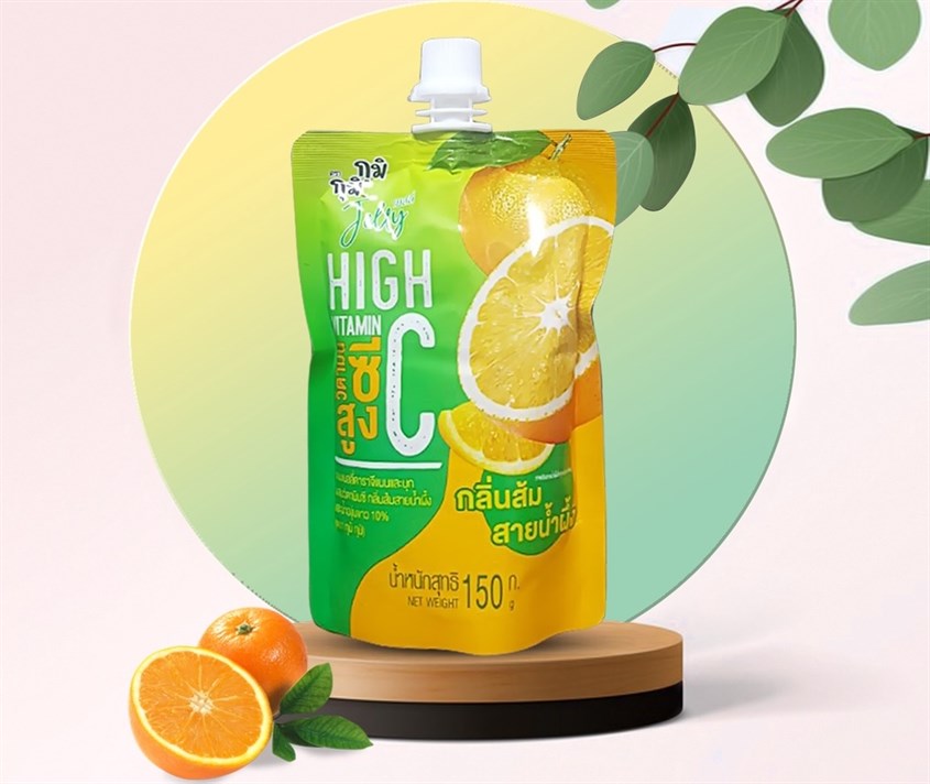 Nước ép trái cây có thạch Jelly Gumi Gumi vị cam 150g (từ 3 tuổi)