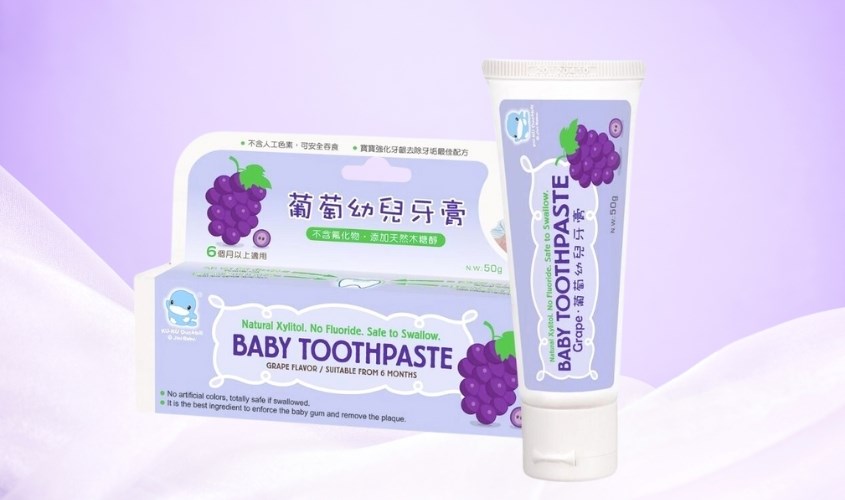 Kem đánh răng cho bé từ 6 tháng tuổi KuKu