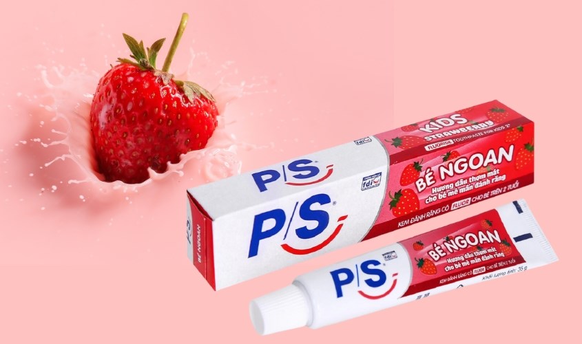 Kem đánh răng P/S hương Dâu hộp 35gram