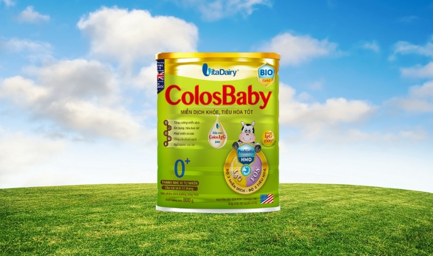 Sữa bột ColosBaby Bio Gold 0+ (sữa non) hương vani 800g (0 - 12 tháng )