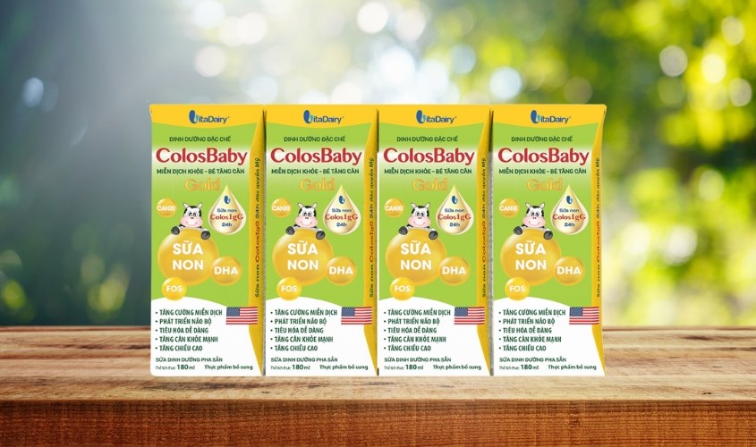 Lốc 4 hộp sữa pha sẵn ColosBaby Gold 180 ml (từ 1 tuổi)