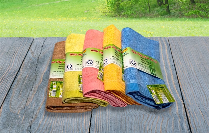 Khăn gội sợi tre KACHOOBABY 3 lớp 35x80 cm - Màu ngẫu nhiên