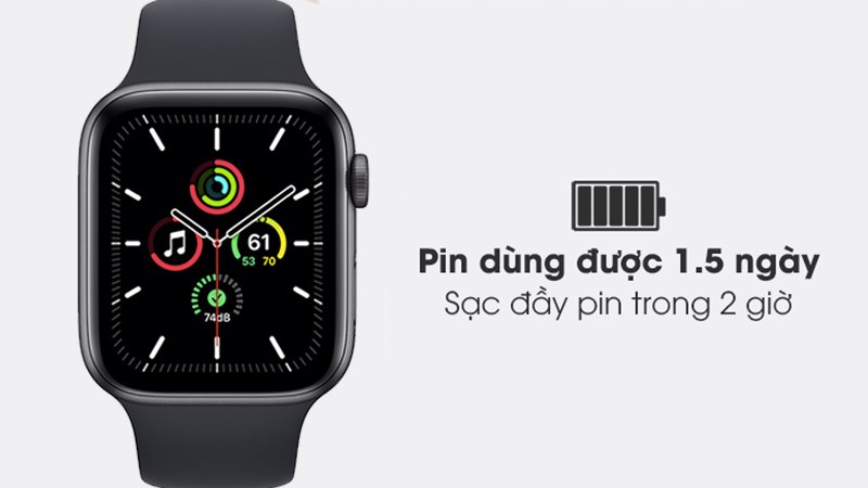 Apple Watch SE pin cao