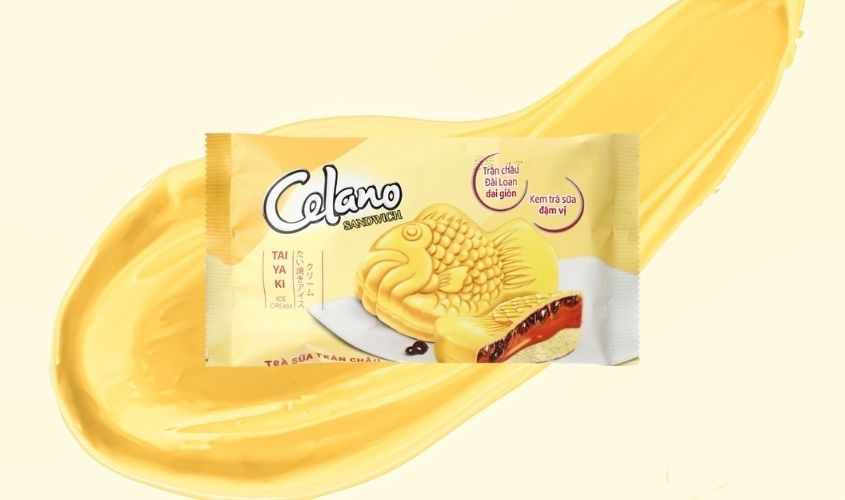 Kem bánh cá trà sữa trân châu Celano 100 ml