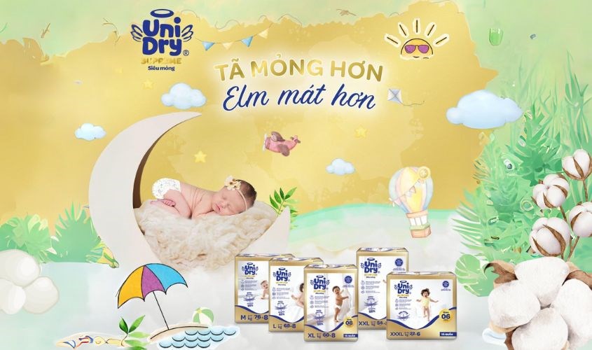 Đối với mỗi loại tã UniDry sẽ có từng mức giá khác nhau