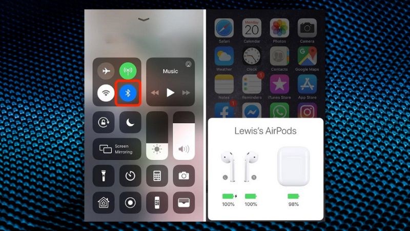 Cách kiểm tra thời lượng pin AirPods trên iPhone