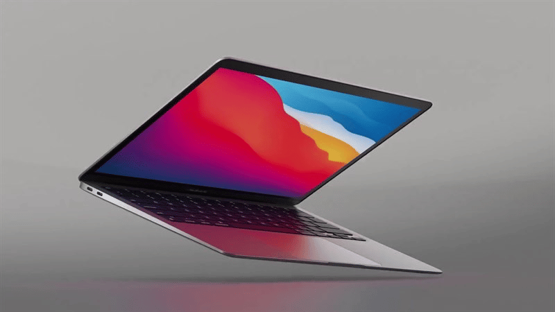 Macbook Air M1 được làm từ hộp kim nhôm tạo cảm giác sang trọng 