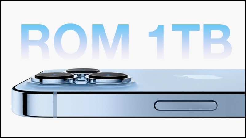iPhone 13 Pro Max sở hữu đa dạng dung lượng bộ nhớ từ 128GB l&ecirc;n đến 1TB
