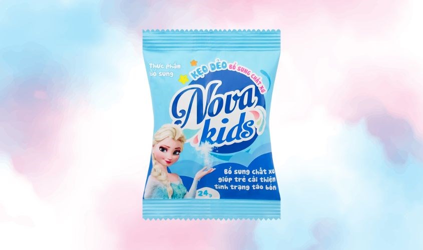 Kẹo dẻo Nova Kids bổ sung chất xơ 24g (từ 1 tuổi) - Màu ngẫu nhiên