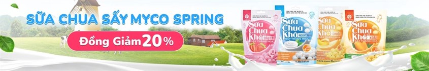 Sữa chua khô khuyến mãi