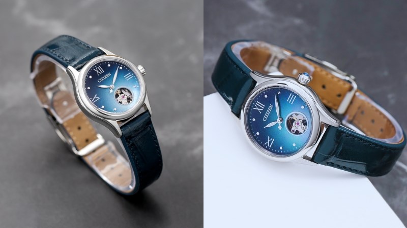 Đồng hồ Citizen Sunshine and Luna Mechanical 28.5 mm Nữ PR1041-18N Đồng hồ Citizen Sunshine and Luna Mechanical 28.5 mm Nữ PR1041-18N tựa bầu trời đêm