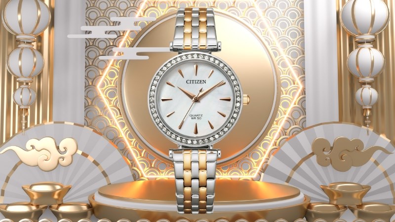 Đồng hồ CITIZEN 30 mm Nữ ER0216-59D Đồng hồ CITIZEN 30 mm Nữ ER0216-59D với mặt kính khoáng bền bỉ