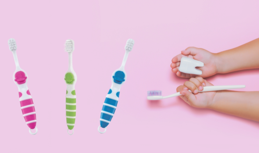 Bàn chải răng cho bé KuKu KU1127 sợi PBT mềm - màu ngẫu nhiên