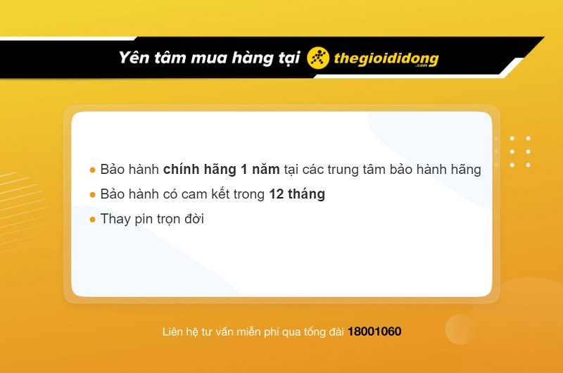 Chính sách bảo hành tại Thế Giới Di Động