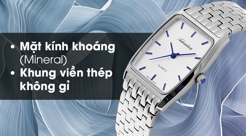 Đồng hồ c&oacute; khung viền th&eacute;p kh&ocirc;ng gỉ