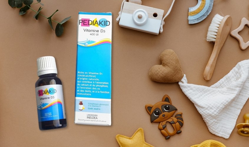 Siro Pediakid Vitamin D3 phát triển xương và răng 20 ml (từ 0 tháng)