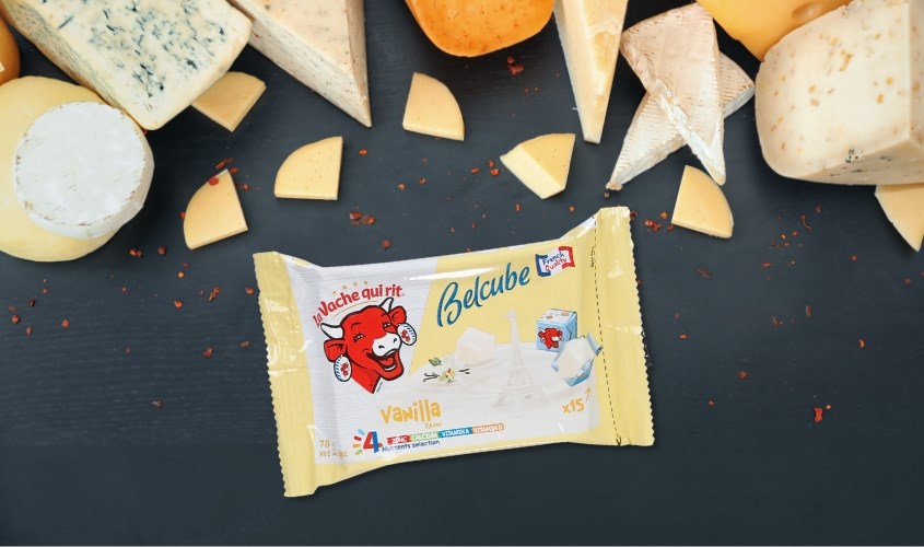 Phô mai Con Bò Cười Belcube vị vani gói 15 viên 78g (từ 1 tuổi) Phô mai Con Bò Cười Belcube vị vani gói 15 viên 78g (từ 1 tuổi)