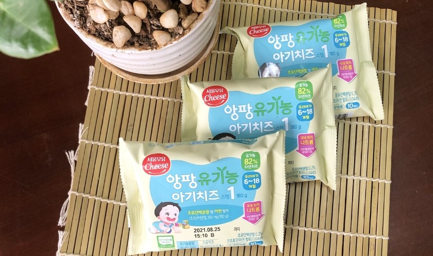 Phô mai hữu cơ tách muối Seoul Milk Step số 1 gói 10 lát 180g (từ 6 tháng) Phô mai hữu cơ tách muối Seoul Milk Step số 1 gói 10 lát 180g (từ 6 tháng)