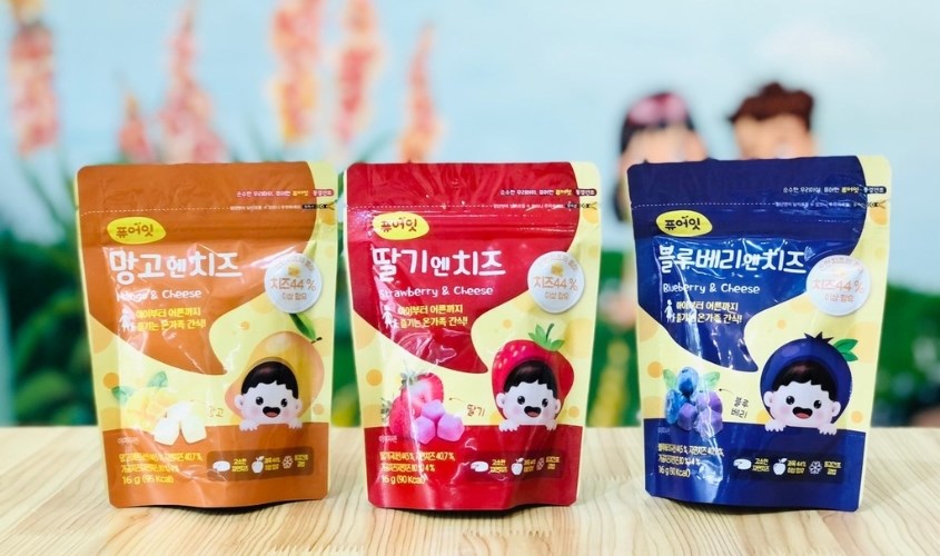 Phô mai sấy lạnh Naebro vị dâu gói 16g (từ 7 tháng) Phô mai sấy lạnh Naebro vị dâu gói 16g (từ 7 tháng)