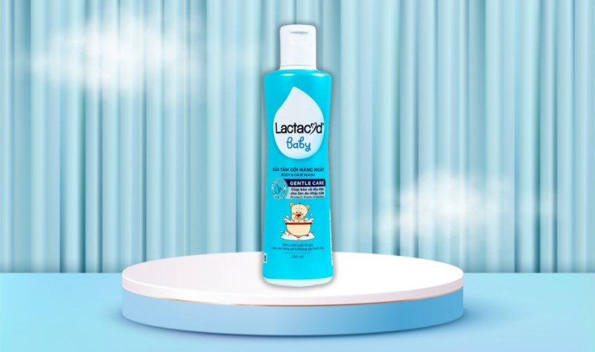 Sữa tắm & gội 2in1 cho bé Lactacyd Gentle Care 250 ml (mọi độ tuổi)