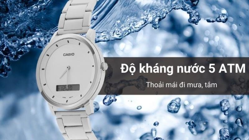 Khả năng chống nước của đồng hồ là 5 ATM