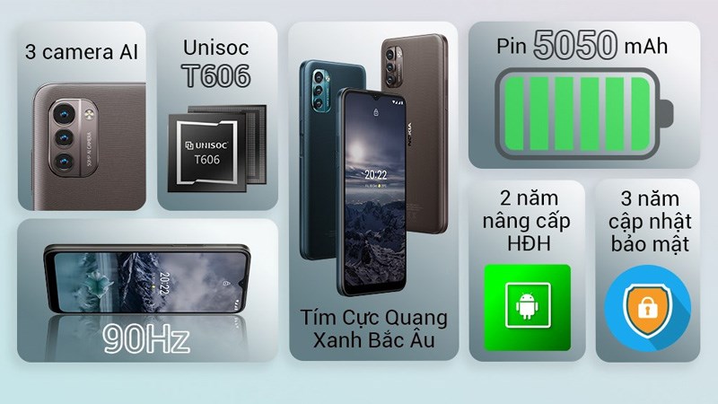 Điện thoại c&oacute; thiết kế trẻ trung