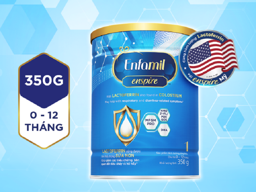 Sữa bột Enfamil Enspire số 1 350g (0 - 12 tháng)