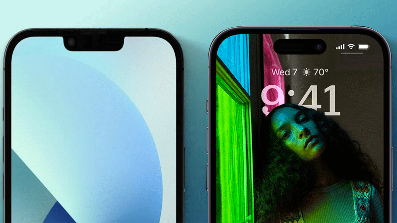 Thiết kế giữa iPhone 13 Pro v&agrave; iPhone 14 Pro