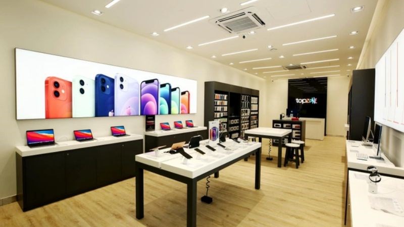 Topzone - Sự hợp t&aacute;c cao cấp của Apple v&agrave; Thế Giới Di Động