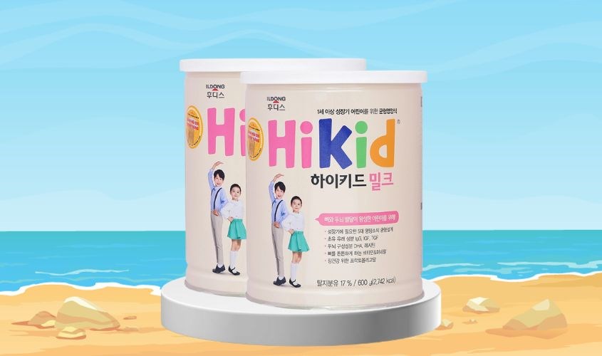 Sữa bột Hikid hương vani 600g (1 - 9 tuổi)