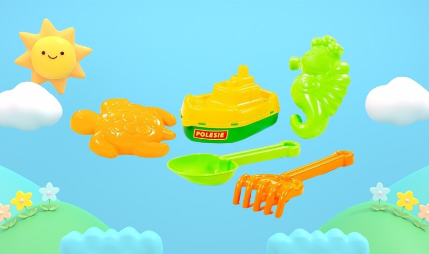 Bộ loại đùa cát nước số 35677 POLESIE PLS-35677 - Màu ngẫu nhiên