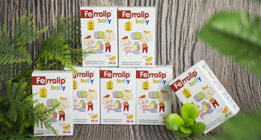 Siro Ferrolip Baby bổ sung sắt, hỗ trợ tạo hồng cầu 30 ml (từ 0 tháng)