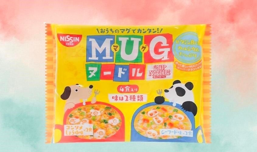 4 gói mì ăn dặm vị xì dầu, hải sản Nissin MUG 94g (từ 1 tuổi)