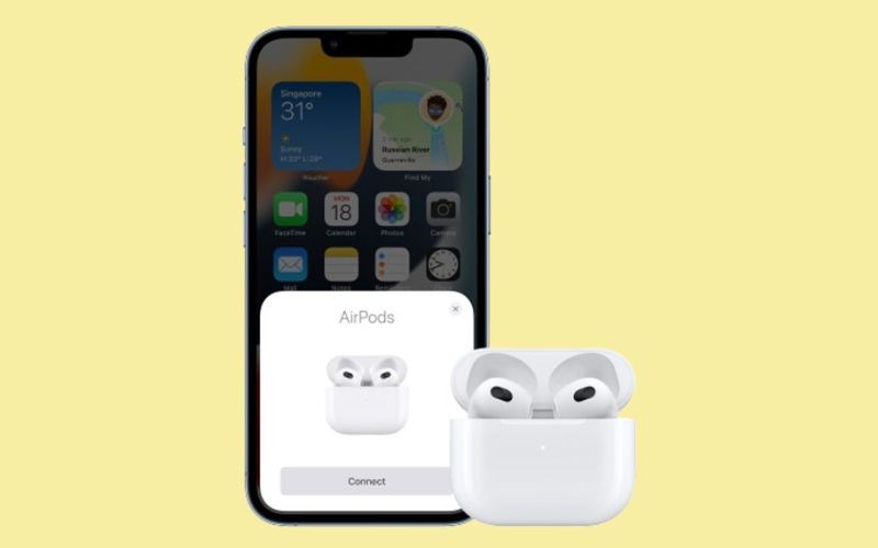 AirPods 3 Lightning Charge Apple MPNY3 sở hữu kiểu dáng nhỏ gọn cùng màu sắc trang nhã