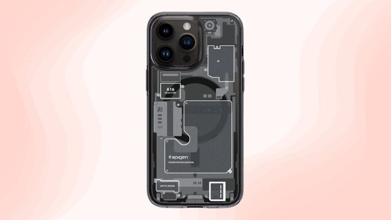 Ốp lưng cho điện thoại iPhone 14 Pro Max m&agrave;u đen cho khả năng sạc kh&ocirc;ng d&acirc;y để tối ưu h&oacute;a tiện &iacute;ch