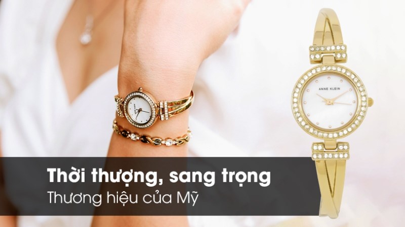 Anne Klein l&agrave; thương hiệu đồng hồ c&oacute; xuất xứ từ Mỹ, thiết kế sang trọng d&agrave;nh cho ph&aacute;i nữ