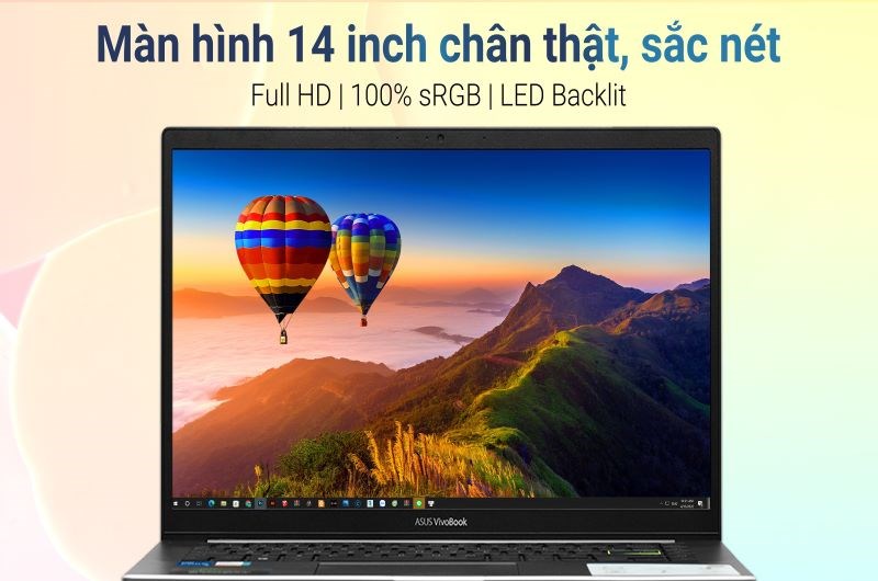 M&agrave;n h&igrave;nh full HD sRGB đem đến h&igrave;nh ảnh ch&acirc;n thật, sắc n&eacute;t