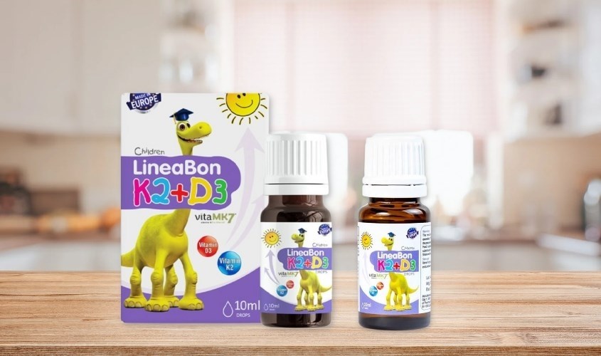 Siro LineaBon K2+D3 hỗ trợ hấp thu canxi 10 ml (từ 0 tháng)