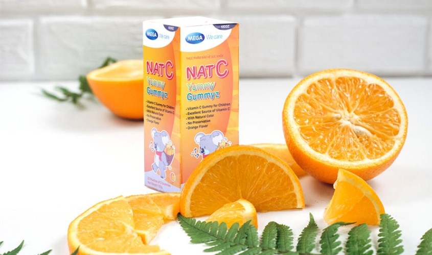 Kẹo dẻo bổ sung vitamin tăng cường sức đề kháng Nat C Yummy Gummyz