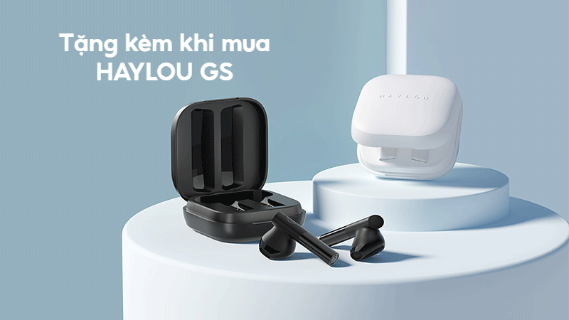 Tặng k&egrave;m tai nghe khi mua đồng hồ HAYLOU GS