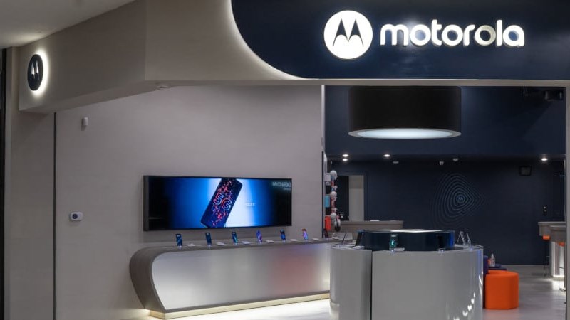 Một cửa hàng bán sản phẩm của Motorola