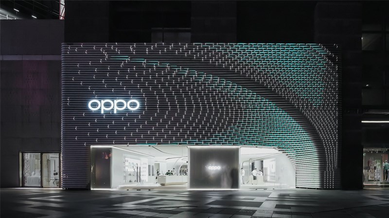 Một cửa hàng bán sản phẩm của Oppo