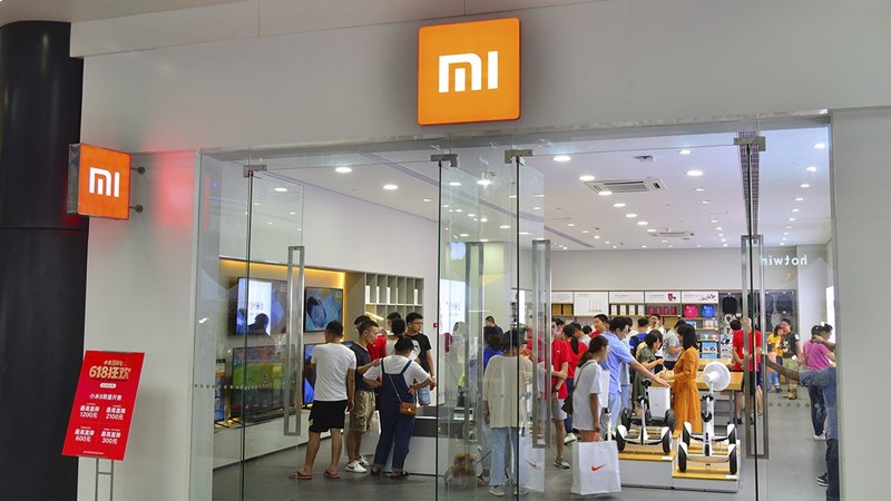 Một cửa hàng bán sản phẩm của Xiaomi